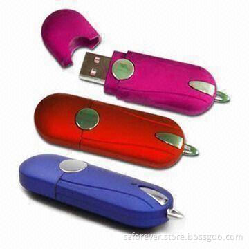 USB Flash Drive, Made of Metal, 128MB to 32GB Capacity and CE, FCC, RoHS Marks